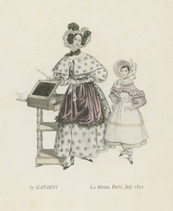 Mode, Paris, juli 1831 av French School
