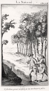 La Naivete (gravyr) av French School