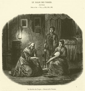 Häxan från Vogeserna (gravyr) av French School