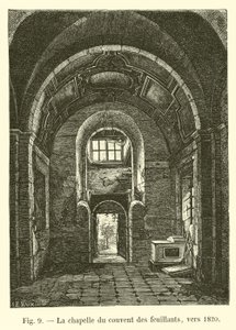 Kapellet i Feuillantsklostret, omkring 1820 av French School