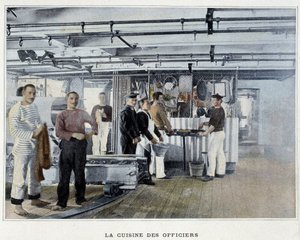 Officerernas kök - i "Military album - Navy: Life on board" av French School