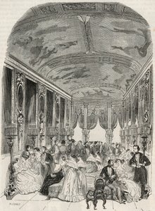 La galerie dit de Lebrun, som fungerar som ett chattrum under balen - Hotel Lambert sur l