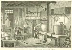 Sevres-fabriken, verkstaden för storskalig vakuum- och tryckluftsgjutning (gravyr) av French School