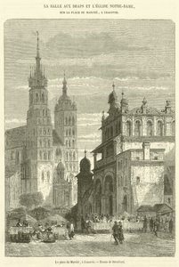 Marknadstorget, Krakow (gravyr) av French School