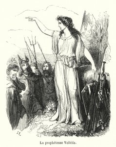 La prophetesse Velleda (gravyr) av French School