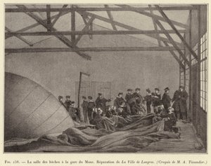 Presenningsrummet vid Le Mans station, Reparation av staden Langres av French School