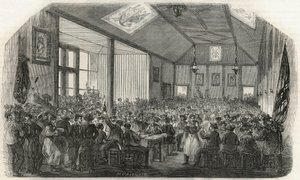 Båtsmännens krog i Bercy på 1800-talet - Gravyr i "Tableau-de-Paris"" av Edmond Texier 1852 av French School
