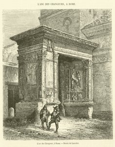 The Arch of the Changers, i Rom (gravyr) av French School