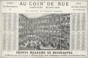 Lariviere Renouard varuhus, Paris (litho) av French School
