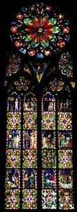 Last Judgment and the Works of Mercy, från södra långhuset, c.1325 av French School