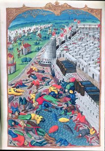 Lat 6067 After Honorable Capitulation, från A History of the Siege of Rhodes av Guillaume Caoursin, 1483 av French School