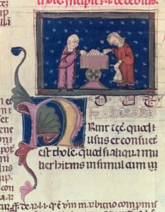 Lat 9187 fol.11v Gäldenären, från Customs of Toulouse, 1296 av French School