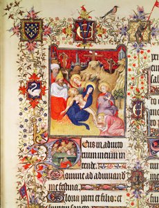 Lat 919 f.77 The Deposition of Christ, from the Grandes Heures of Duc de Berry, 1409 av French School