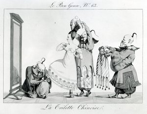 Le Bon Genre - Den kinesiska toaletten, 1813 av French School