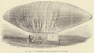 Deutschland, Dr. Woelferts styrbara ballong (gravyr) av French School