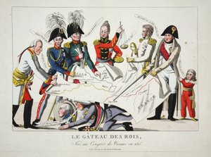 Le Gateau des Rois, ritad vid Wienkongressen 1815, pub. av French School