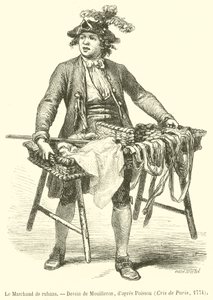 The Ribbon Merchant (gravyr) av French School
