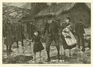 The Martyrdom of Ireland (gravyr) av French School