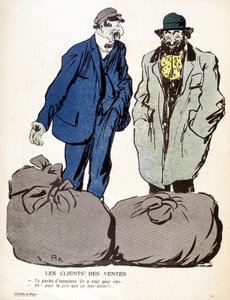 Le Mont-de-Piété: kunder, försäljning - i "Tallriken med smör"" nr 1905-06-03 av French School