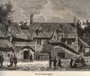 Le Plessis Mace (Le Plessis-Mace) - Maine-et-Loire, regionen Pays de la Loire - gravyr i "Frankrike illustrée: geografi, historia, statistisk administration" av V.-A. Maltbrunt. 1884 av French School