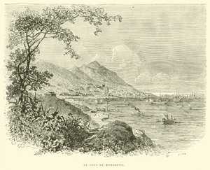Le Port de Hongkong (gravyr) av French School