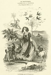Fjäder (gravyr) av French School