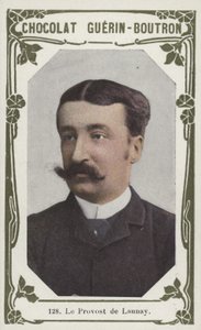 The Provost of Launay (färgad bild) av French School