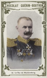 Kungen av Württemberg (färgad bild) av French School