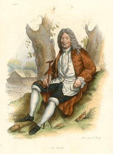 Le Sage (färgad gravyr) av French School