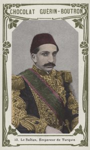 Sultanen, kejsare av Turkiet (färgad bild) av French School