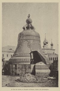 Klockornas tsar, i Kreml i Moskva (gravyr) av French School