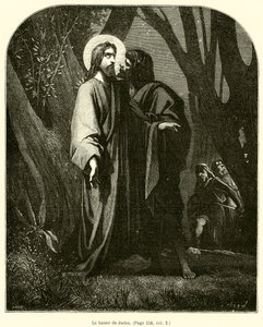 Judas kyss (gravyr) av French School
