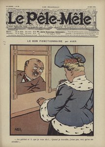 Den gode statstjänstemannen (färg litho) av French School