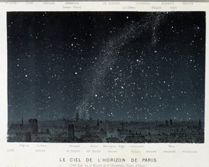 The Sky of the Paris Skyline vid vintersolståndet - i "" Le Ciel"" av Amédée Guillemin, Paris av French School