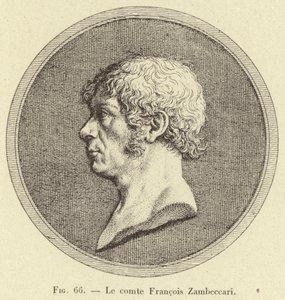 Greve Francois Zambeccari (gravyr) av French School