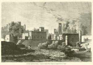 Le palais imperial a Gondar (gravyr) av French School