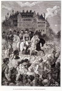 Parisborna tar Venus för "Bonapartes stjärna" - i "Les terres du ciel" av Camille Flammarion, ed. Marpon  Flammarion, Paris av French School