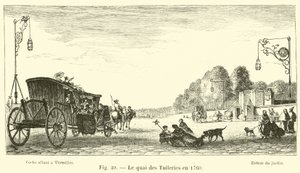 Quai des Tuileries 1760 av French School