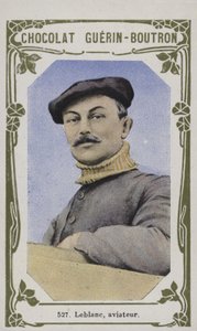 Leblanc, flygare (färgad bild) av French School
