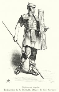Legionnaire romain (gravyr) av French School