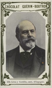 Leon y Castillo, ambassadeur dEspagne (färgad bild) av French School