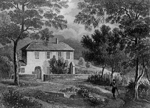 Les Charmettes House of Madame de Warens (1699-1762) latalata i Chambery, lea na nofo ai Rousseau (1712-78) av French School