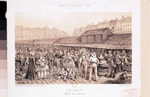 Les Halles, 1855 sverige av French School