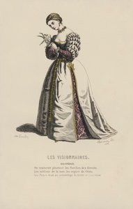 Visionärerna, skeppare (färgad gravyr) av French School