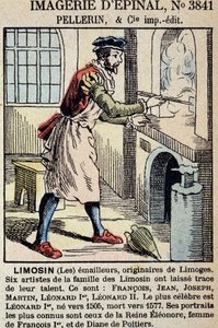 Les enamailleurs Limosin (Limoges) - bilder av Epinal, ed. Pellerin av French School
