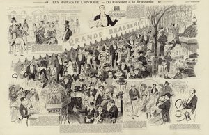 The Margins of History, från Cabaret till Brasserie (gravyr) av French School