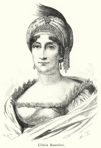 Letitia Ramolini (gravyr) av French School