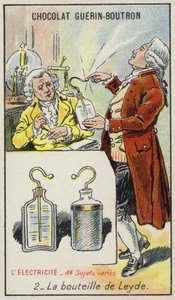 Leyden Jar (chromolitho) av French School