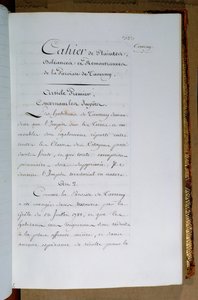 Lista över klagomål och krav riktade till kung Ludvig XVI (1754-93) av församlingen Taverny, april 1789 av French School