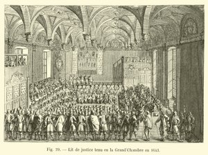 Lit de rättvisa som hölls i Stora kammaren 1643 av French School